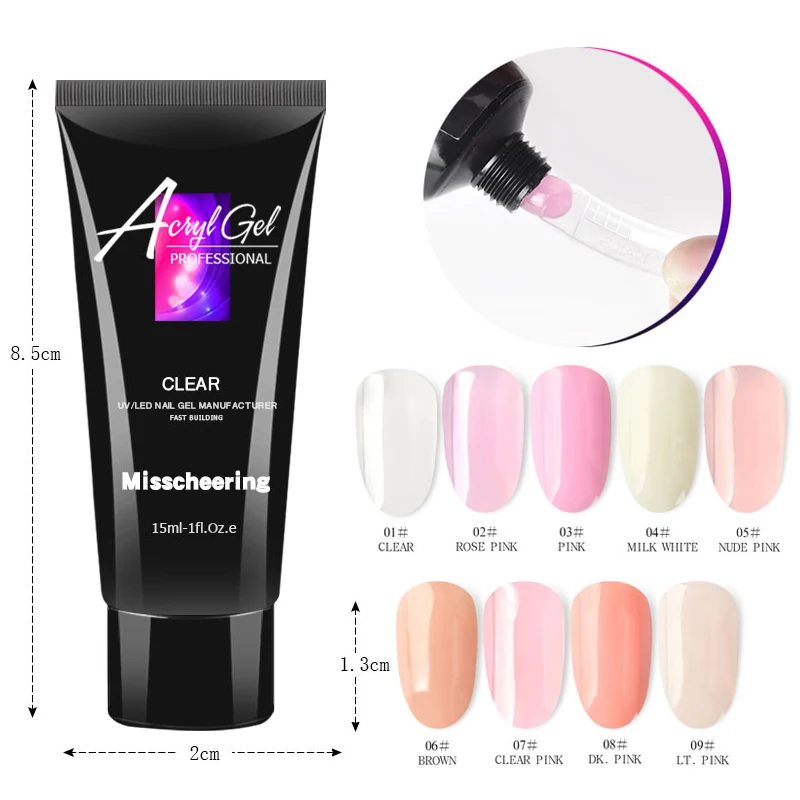 Crystal Extend UV Nail Gel Led Gel Nail Art Lacquer Jelly Acrylic Builder nail polish Painless extension gel
Crystal Extend UV Nail Gel Led Gel Nail Art Lacquer Jelly Acrylic Builder nail polish Painless extension gel