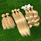 GS Hair Company 8A 10a Grade Mink Brazilian Straight Body Wave Deep Blonde 613 Virgin Remy Human Bundles