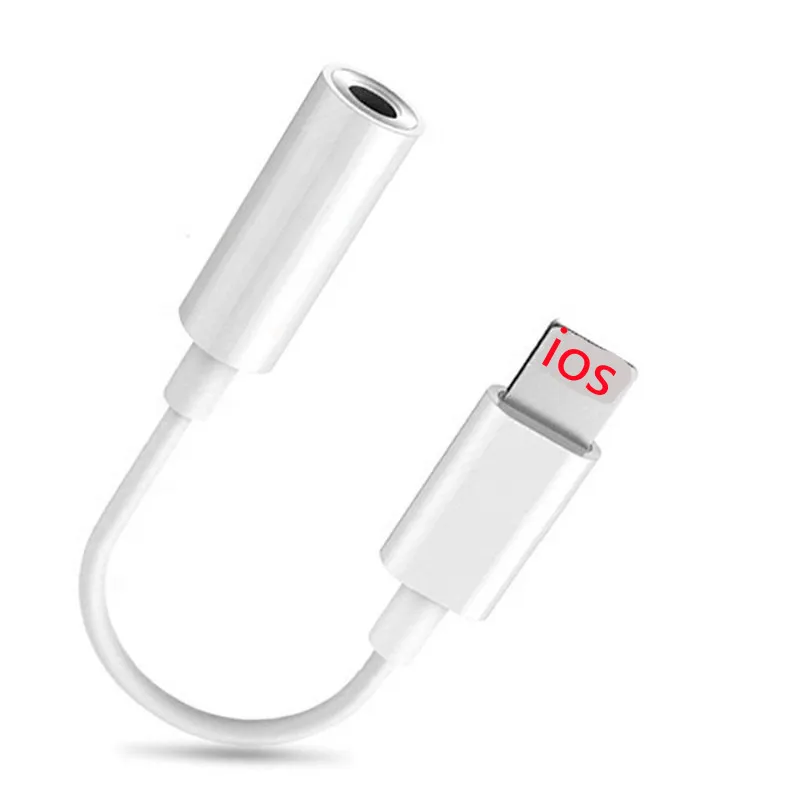 For Iphone 3.5mm-Lighting headphone jack adapter audio otg splitter 3.5mm earphone jack aux adapter cable for iphone, White
For Iphone 3.5mm-Lighting headphone jack adapter audio otg splitter 3.5mm earphone jack aux adapter cable for iphone, White