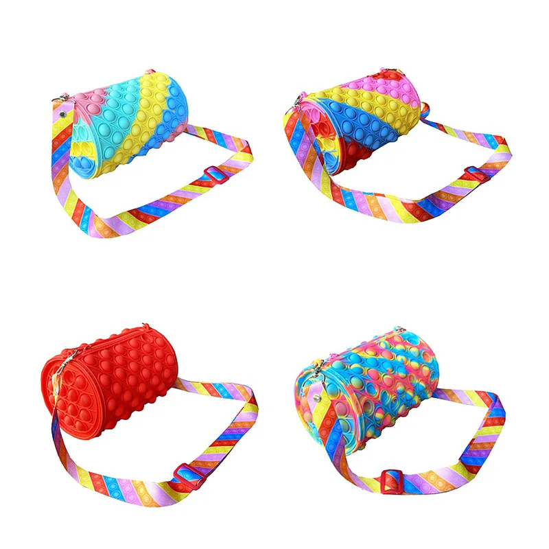 2022 Hot Sale fashion Cute rainbow popit bucket purses and handbags Silicone pop it Purse and Handbags, Picture
2022 Hot Sale fashion Cute rainbow popit bucket purses and handbags Silicone pop it Purse and Handbags, Picture