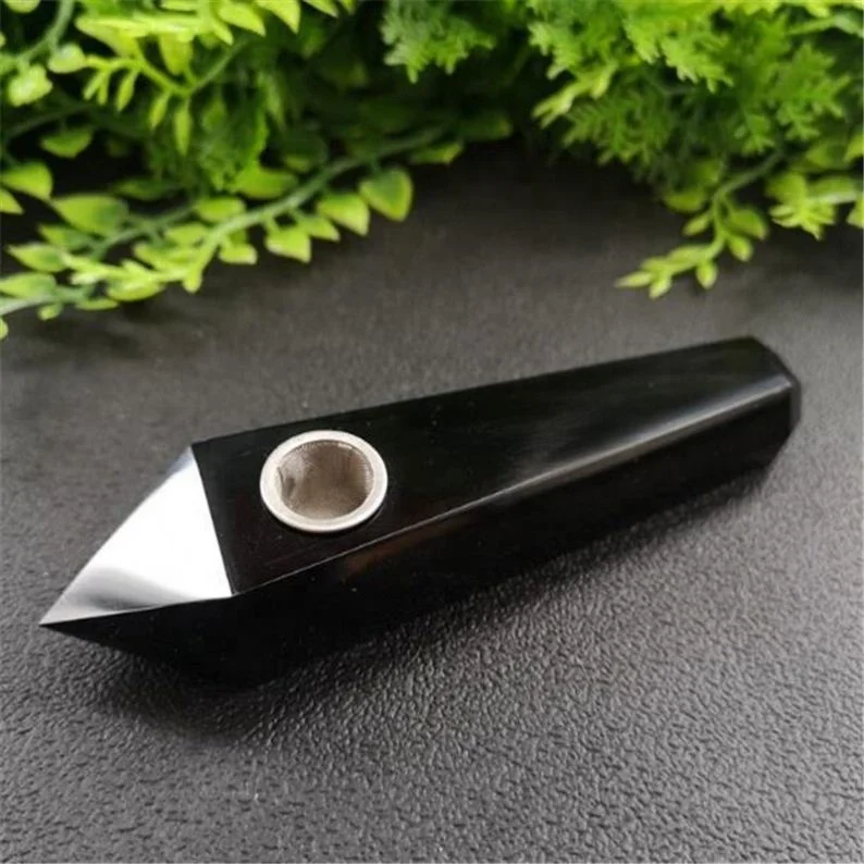 Wholesale Modern Simple Natural Obsidian Crystal Smoking Pipe Portable Household Black Weed Pipe
Wholesale Modern Simple Natural Obsidian Crystal Smoking Pipe Portable Household Black Weed Pipe