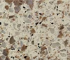 Fengshuo Crystal two colour indian sand quartz stone countertops for vanity with white,brown,red,black
