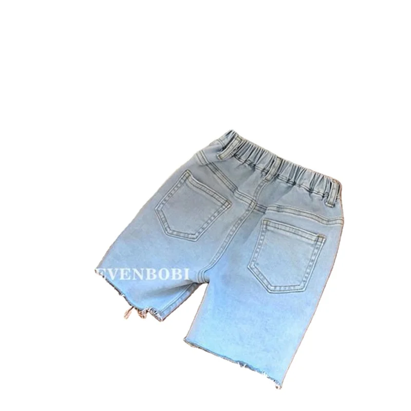 Children's jeans shorts Korean cycling pants Girls Summer new elastic pants five point jeans
Children's jeans shorts Korean cycling pants Girls Summer new elastic pants five point jeans