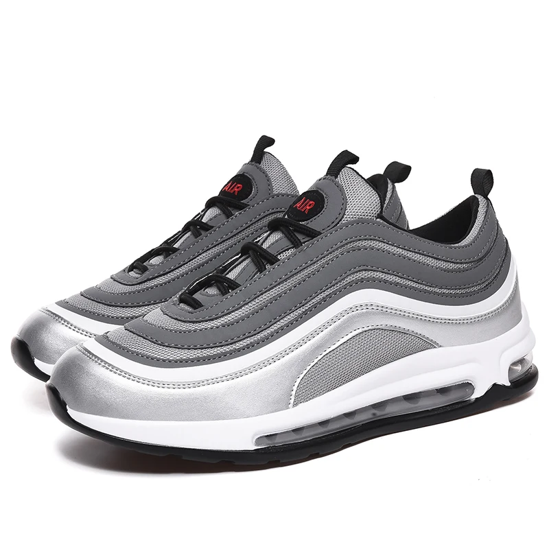 High Quality Logo Custom White Air Cushion 97 Breathable PU Material Fashion Men Sports Sneakers Running Shoes, Black,grey,white
High Quality Logo Custom White Air Cushion 97 Breathable PU Material Fashion Men Sports Sneakers Running Shoes, Black,grey,white