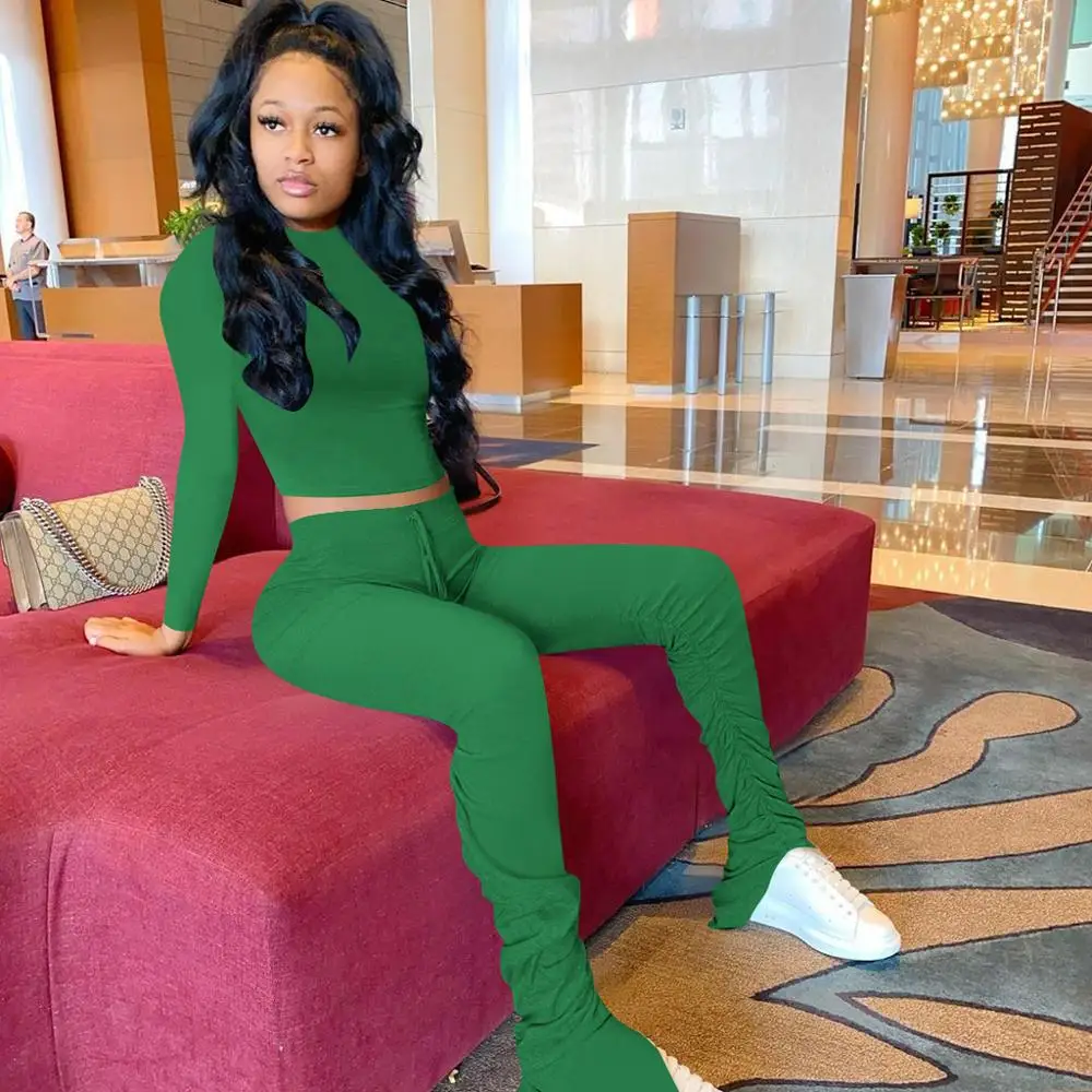 Cotton print two piece set stacked sweatpants sets women clothing
Cotton print two piece set stacked sweatpants sets women clothing