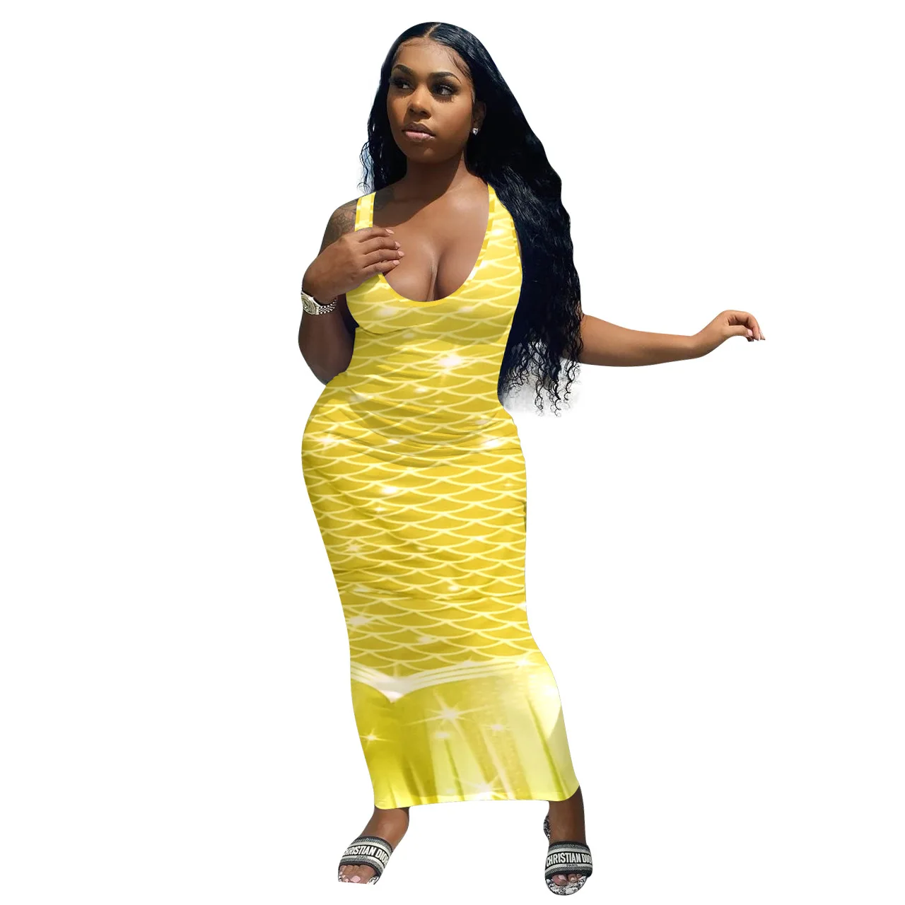 Stock 2021 Latest Plus Size Maxi Summer Dresses Sleeveless Bodycon Dresses Women Summer V-neck Casual Dresses
Stock 2021 Latest Plus Size Maxi Summer Dresses Sleeveless Bodycon Dresses Women Summer V-neck Casual Dresses