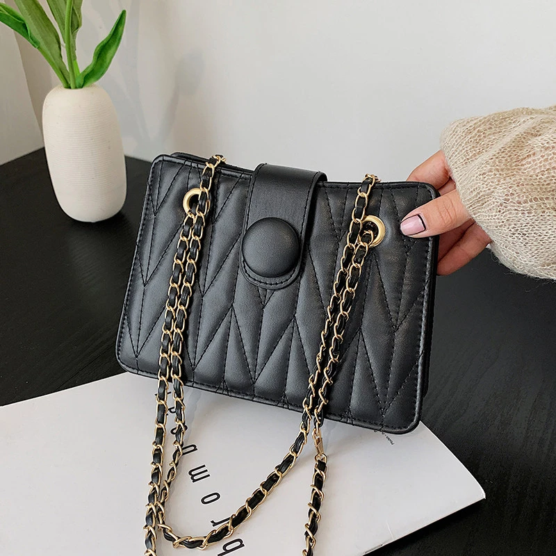 Amazon embroidery thread female chain bag fashion custom PU leather shoulder handbag handbag lady
Amazon embroidery thread female chain bag fashion custom PU leather shoulder handbag handbag lady