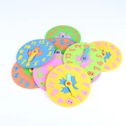 DIY Eva Clock Learning Education Toys Fun Math Game For Children Baby Toy Gifts 3-6 Years Old Kids Clock Toy