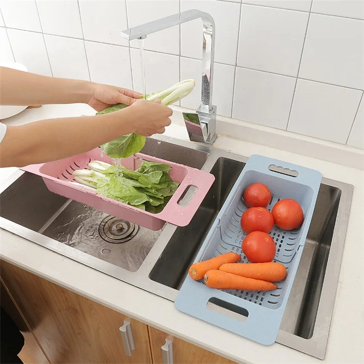 Wholesale Adjustable Dish Drainer Sink Drain Basket Washing Vegetable Fruit Plastic Drying Rack Kitchen Accessories Organizer, Customized
Wholesale Adjustable Dish Drainer Sink Drain Basket Washing Vegetable Fruit Plastic Drying Rack Kitchen Accessories Organizer, Customized