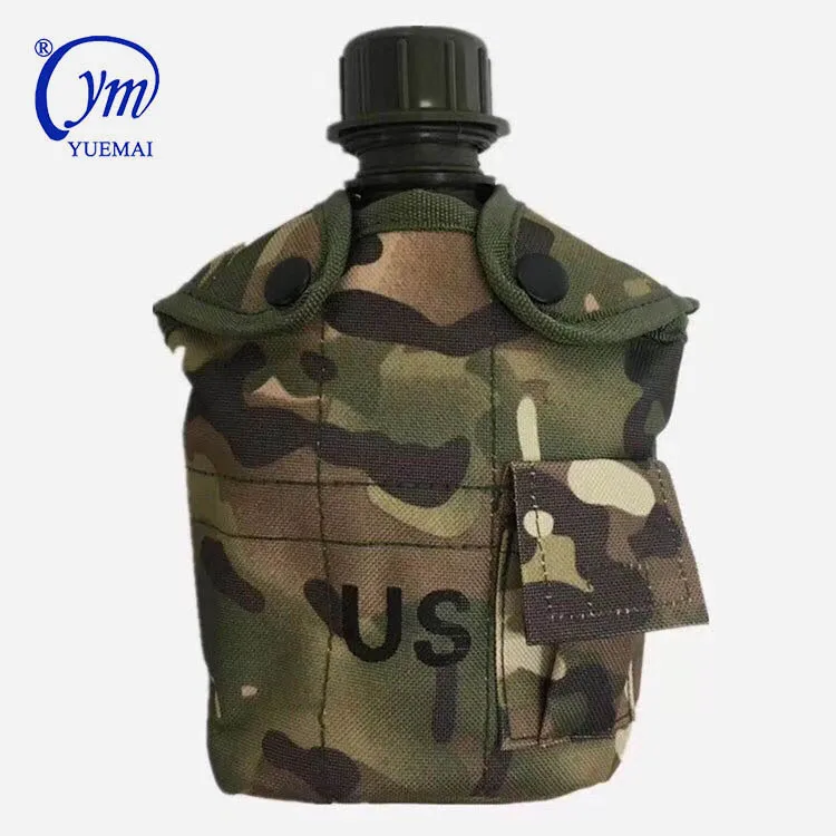 YUEMAI Factory Direct US Plastic 1L Camouflage Outdoor Camping Hiking Sport Military Drinking Canteen Water Bottle with Cover, Army green,acu,camo or customized
YUEMAI Factory Direct US Plastic 1L Camouflage Outdoor Camping Hiking Sport Military Drinking Canteen Water Bottle with Cover, Army green,acu,camo or customized