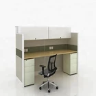 OEM low price aluminum frame partition modern office workstation single cubicle