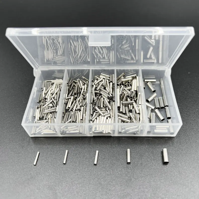 600pcs fishing lines crimping Single tube copper sleeve tube wire rope crimping pipe fishing traction line rigging kit
600pcs fishing lines crimping Single tube copper sleeve tube wire rope crimping pipe fishing traction line rigging kit