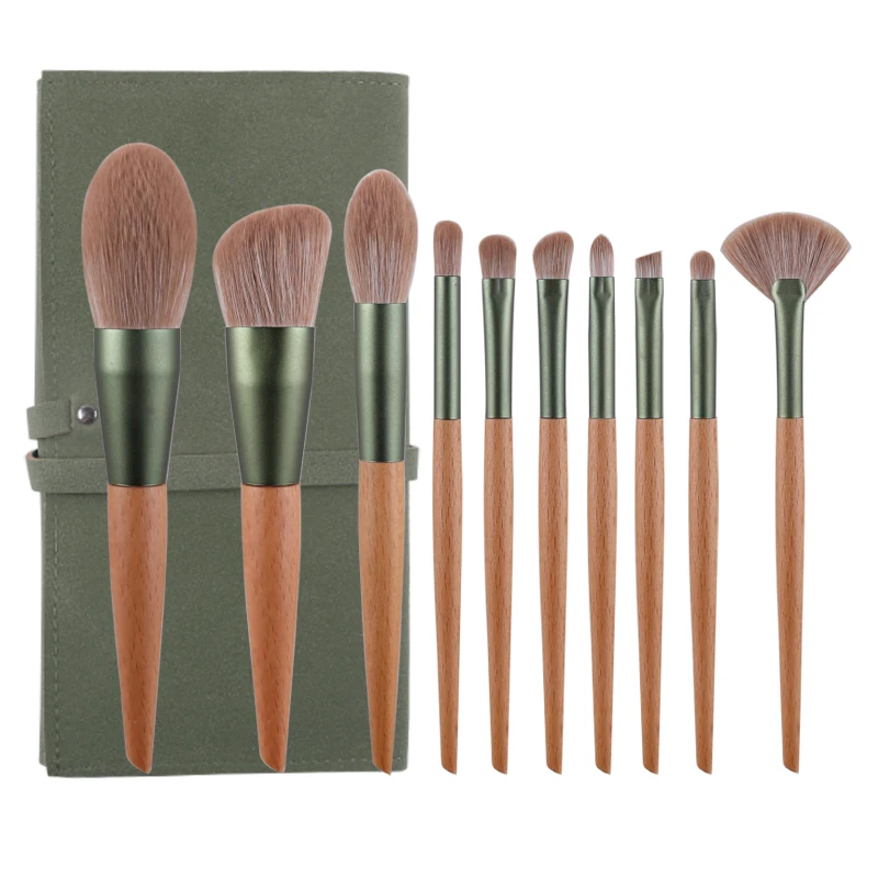 ZOREYA 10pcs new design makeup brush set wooden handle professional cosmetic brush set customize logo
ZOREYA 10pcs new design makeup brush set wooden handle professional cosmetic brush set customize logo