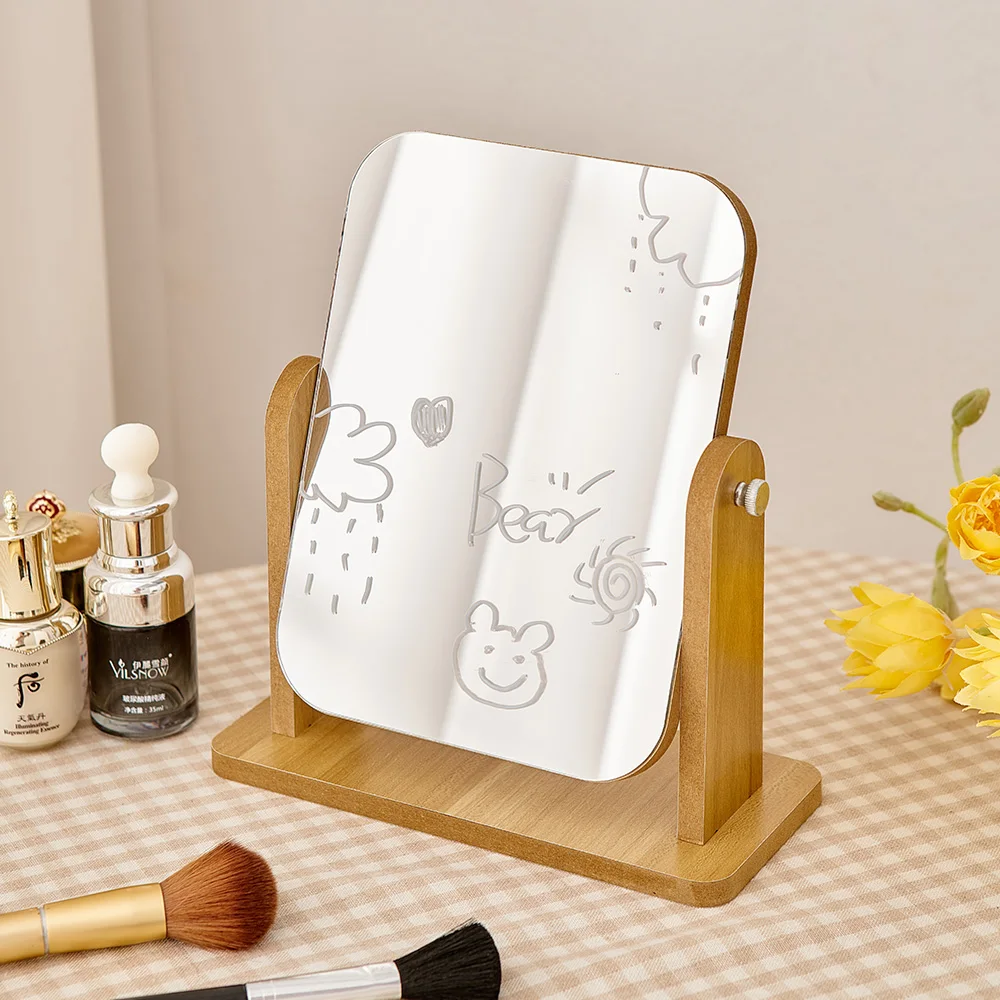 ins dressing table decoration transparent glass mirror folding wooden base makeup mirror
ins dressing table decoration transparent glass mirror folding wooden base makeup mirror