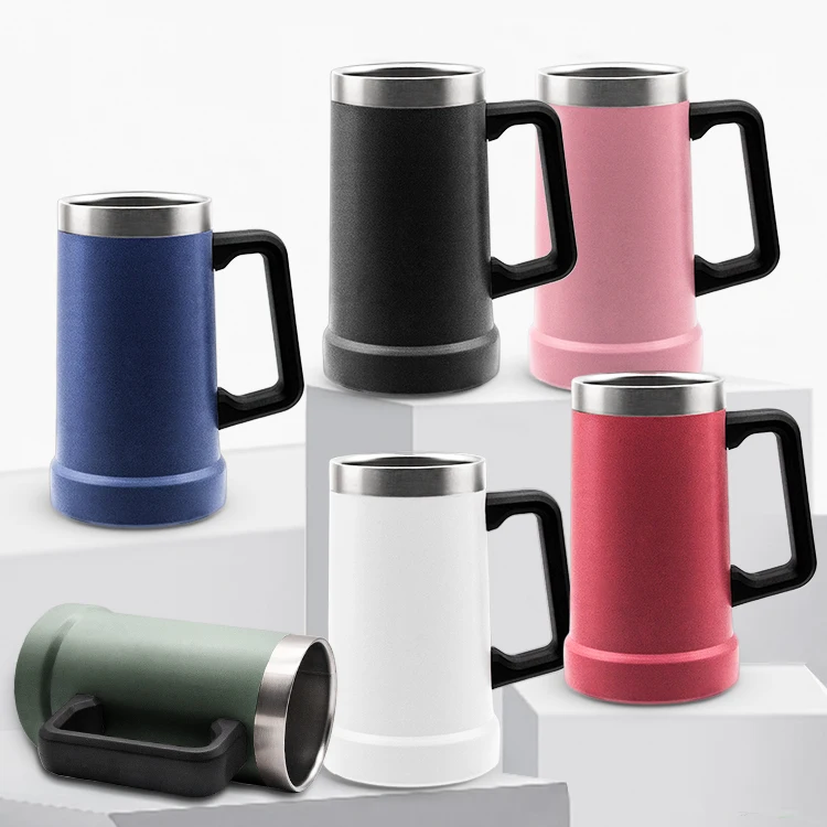 24 oz Stainless steel Double wall insulated coffee travel mug with handle, Customized color
24 oz Stainless steel Double wall insulated coffee travel mug with handle, Customized color