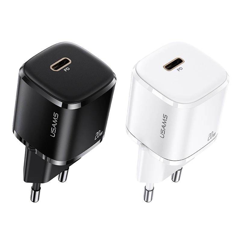 USAMS Super Mini PD Adapter Fast Charging 20W PD Wall Charger For iPhone 12, White/black
USAMS Super Mini PD Adapter Fast Charging 20W PD Wall Charger For iPhone 12, White/black