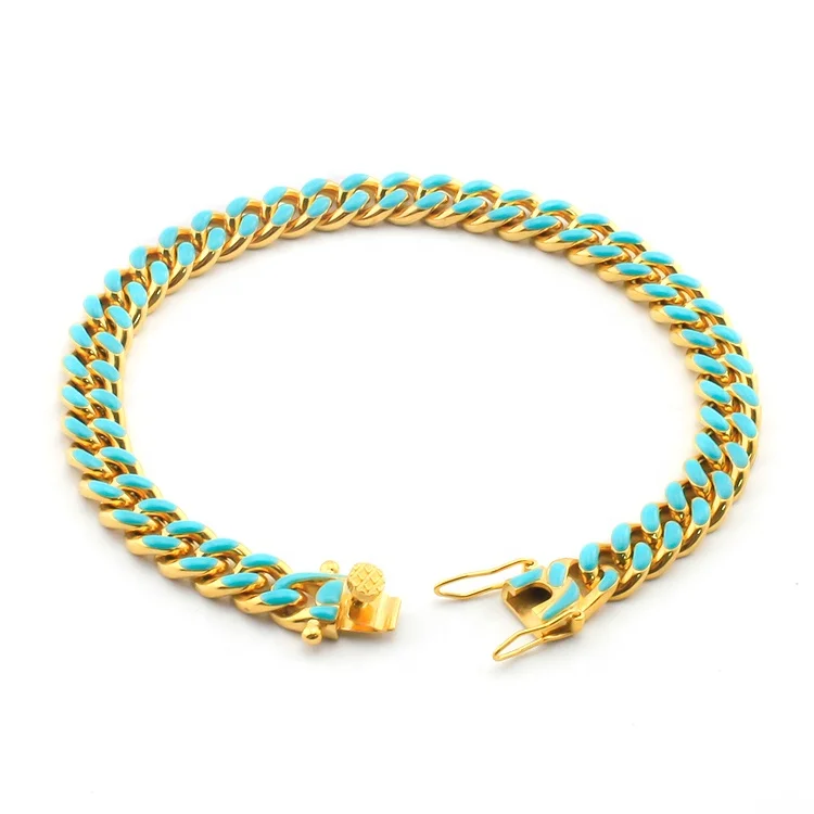 Wholesalers Jewelry Stainless Steel Hand Polish Custom Rainbow Cuban Link Chain Bracelets & Bangles
Wholesalers Jewelry Stainless Steel Hand Polish Custom Rainbow Cuban Link Chain Bracelets & Bangles