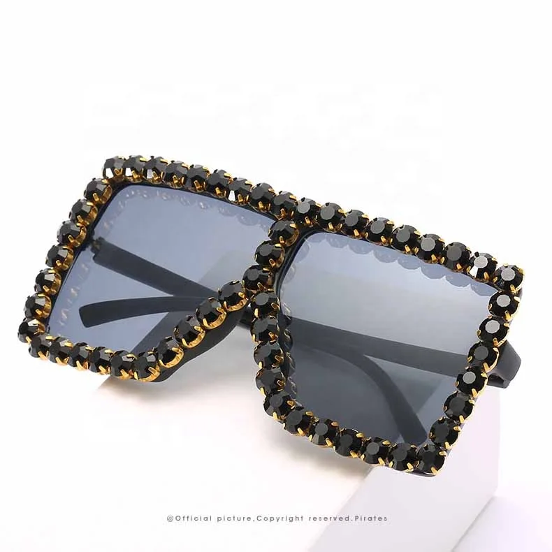 Gafas De Sol Custom Fashion Clear Lens PC Crystal Vintage Retro Sun Glasses Women Square Oversized Rhinestone Sunglasses, Customized color
Gafas De Sol Custom Fashion Clear Lens PC Crystal Vintage Retro Sun Glasses Women Square Oversized Rhinestone Sunglasses, Customized color