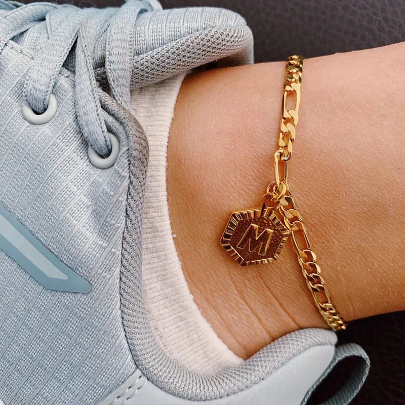 New 26 Capital Letters Stainless Steel Anklet Fashion Jewelry Beach Alphabet Bracelets Accessories for Women Men anklet bracelet, Picture
New 26 Capital Letters Stainless Steel Anklet Fashion Jewelry Beach Alphabet Bracelets Accessories for Women Men anklet bracelet, Picture