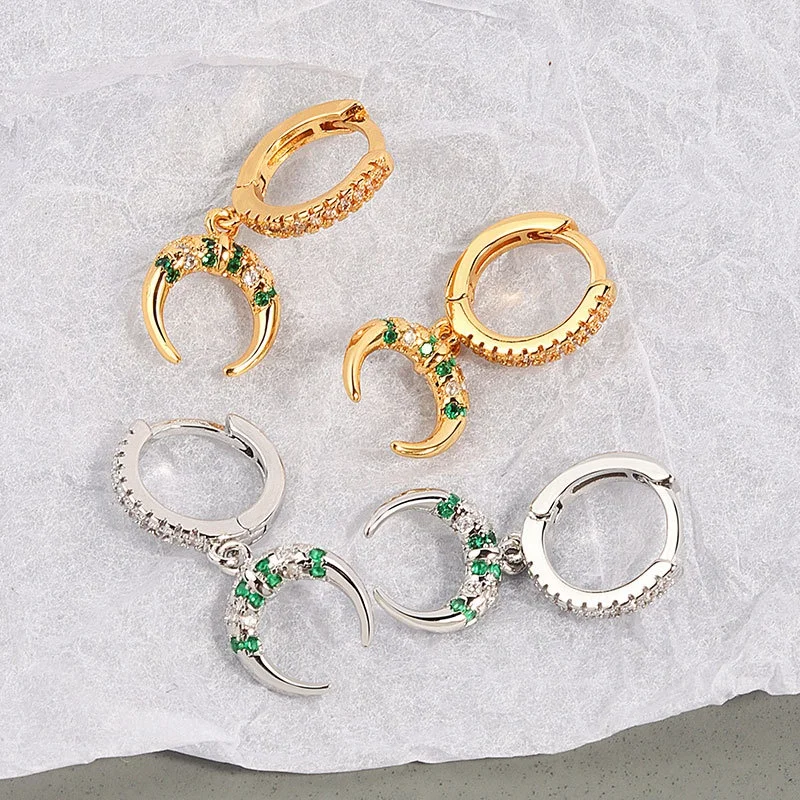 new jewelry arrivals 2021 colorful moon charm zircon pendant drop earrings women hip hop gold plated hoop earrings, Gold silver
new jewelry arrivals 2021 colorful moon charm zircon pendant drop earrings women hip hop gold plated hoop earrings, Gold silver