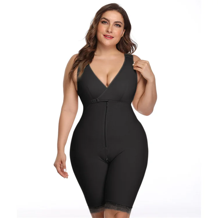 Women Waist Trainer One-piece Plus-size Shapewear Bodysuit Tummy Control Jumpsuit Shapewear Slim Body Shaper, Customized color accpet
Women Waist Trainer One-piece Plus-size Shapewear Bodysuit Tummy Control Jumpsuit Shapewear Slim Body Shaper, Customized color accpet