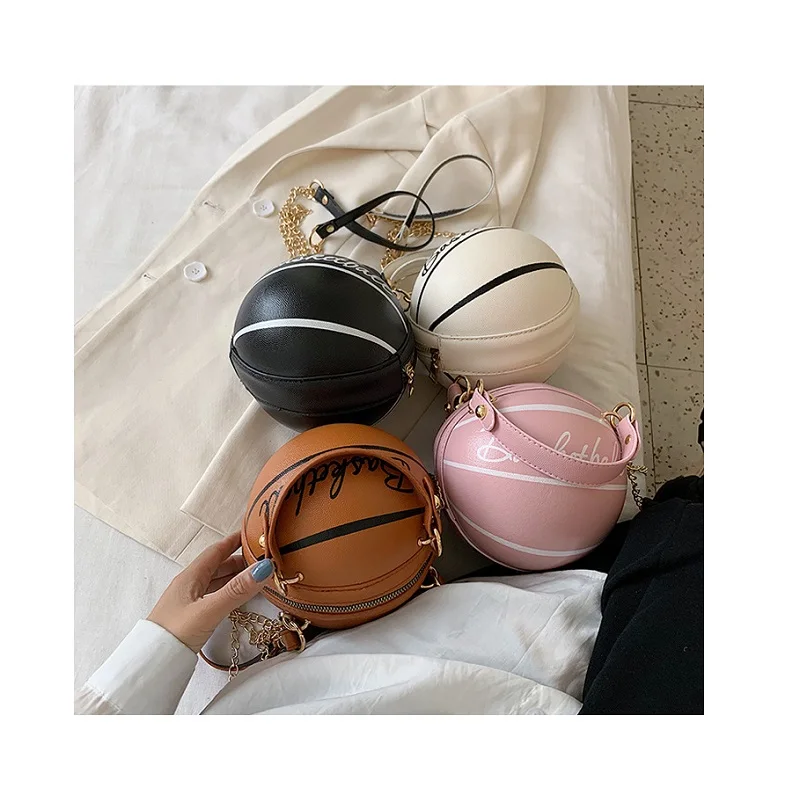 Fashion Women Chains Handbags Creative Shoulder Messenger Bag Female Mini Round Tote Small Personality basketball Hand Bags
Fashion Women Chains Handbags Creative Shoulder Messenger Bag Female Mini Round Tote Small Personality basketball Hand Bags