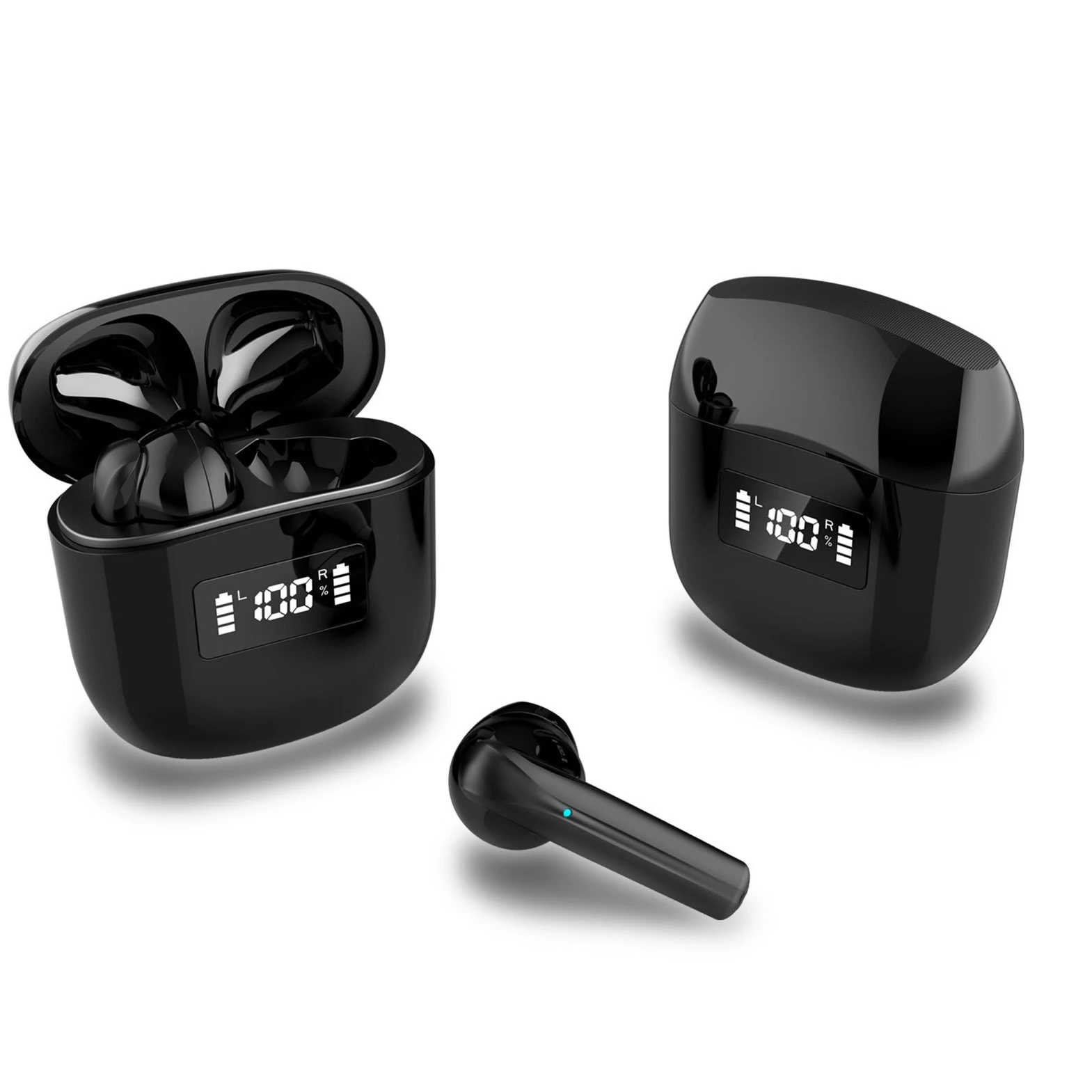 

New Trending Wireless BT Headphones TWS Earphones with LED / LCD display Sport Earbud for Running