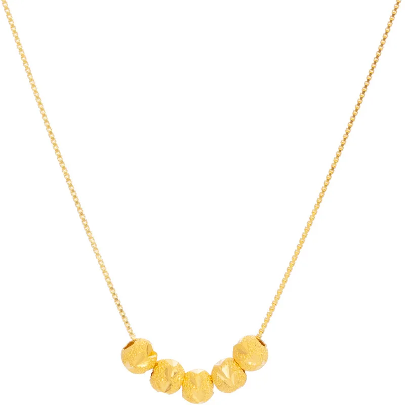 fashion jewelry 925 sterling silver necklace lucky round beads pendant gold plated necklaces women dropshipping products 2023
fashion jewelry 925 sterling silver necklace lucky round beads pendant gold plated necklaces women dropshipping products 2023