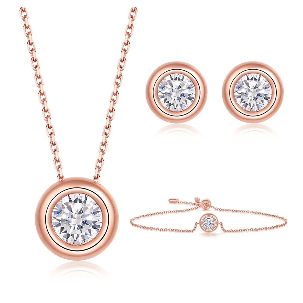 Abiding Jewelry Wholesale Rose Gold Plated Wedding Ring Earrings Bracelet Jewelry Sets With Moissanite
Abiding Jewelry Wholesale Rose Gold Plated Wedding Ring Earrings Bracelet Jewelry Sets With Moissanite