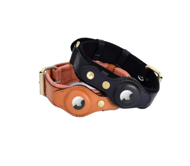 Wholesale Manufacture High Quality Leather Popular Pet Collar Adjustable Airtag With Metal Buckle Dog Collar
Wholesale Manufacture High Quality Leather Popular Pet Collar Adjustable Airtag With Metal Buckle Dog Collar