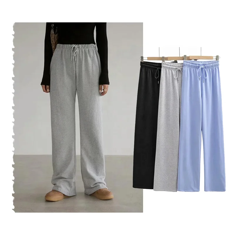 Casual Women Loose Elastic Waist Sports Pants Solid Color Joggers Baggy Wide Leg Trousers, In available, oem accepted
Casual Women Loose Elastic Waist Sports Pants Solid Color Joggers Baggy Wide Leg Trousers, In available, oem accepted