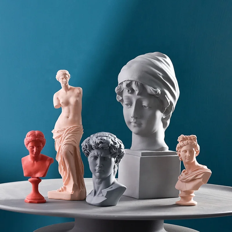 high quality Nordic David sculpture resin processing accessories for home decor, White/black/pink
high quality Nordic David sculpture resin processing accessories for home decor, White/black/pink