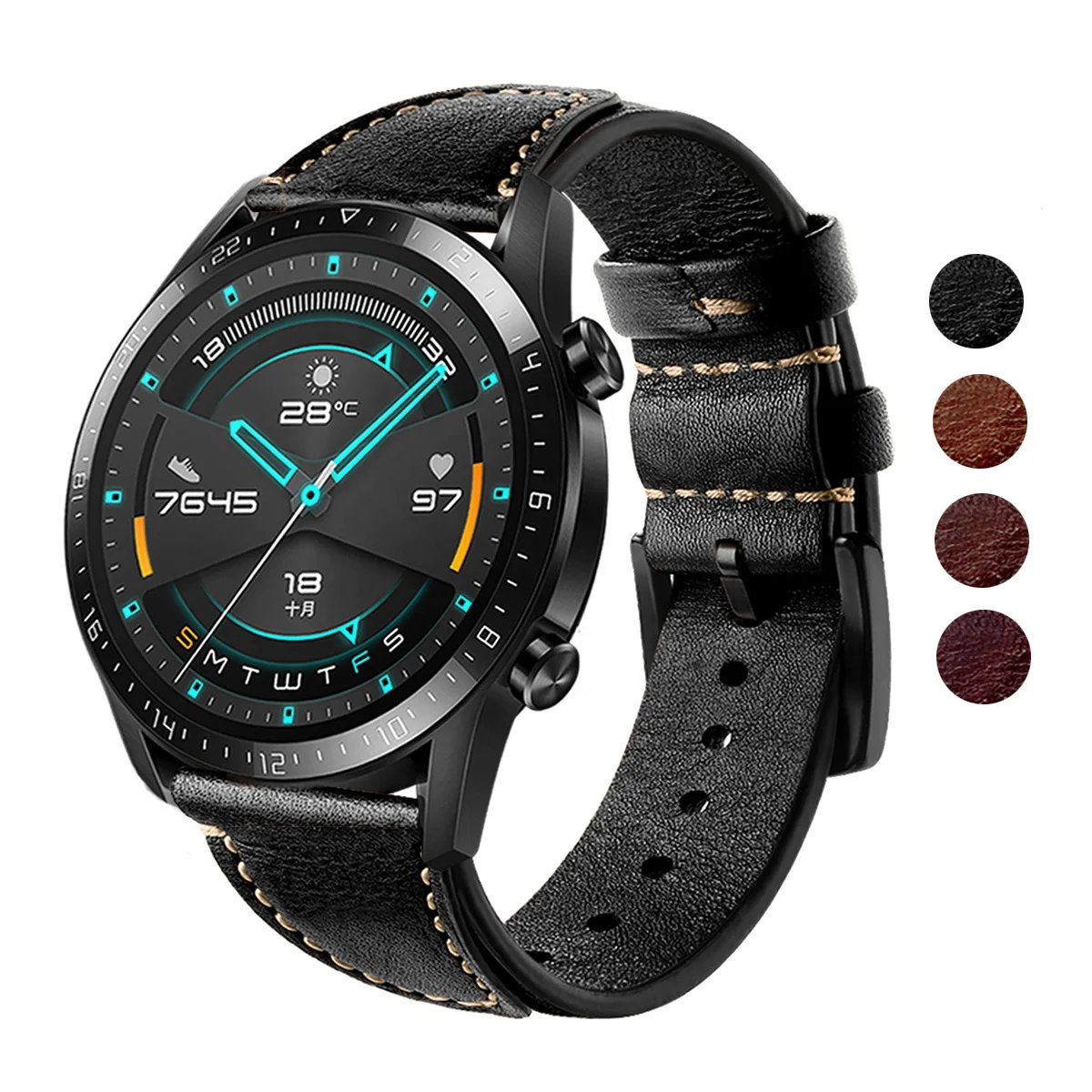 New Soft Cowhide Belts Genuine Leather Strap 22mm Watches Replacement for Huawei Watch GT2 Watch Band, Black/brown/coffee/wine red
New Soft Cowhide Belts Genuine Leather Strap 22mm Watches Replacement for Huawei Watch GT2 Watch Band, Black/brown/coffee/wine red