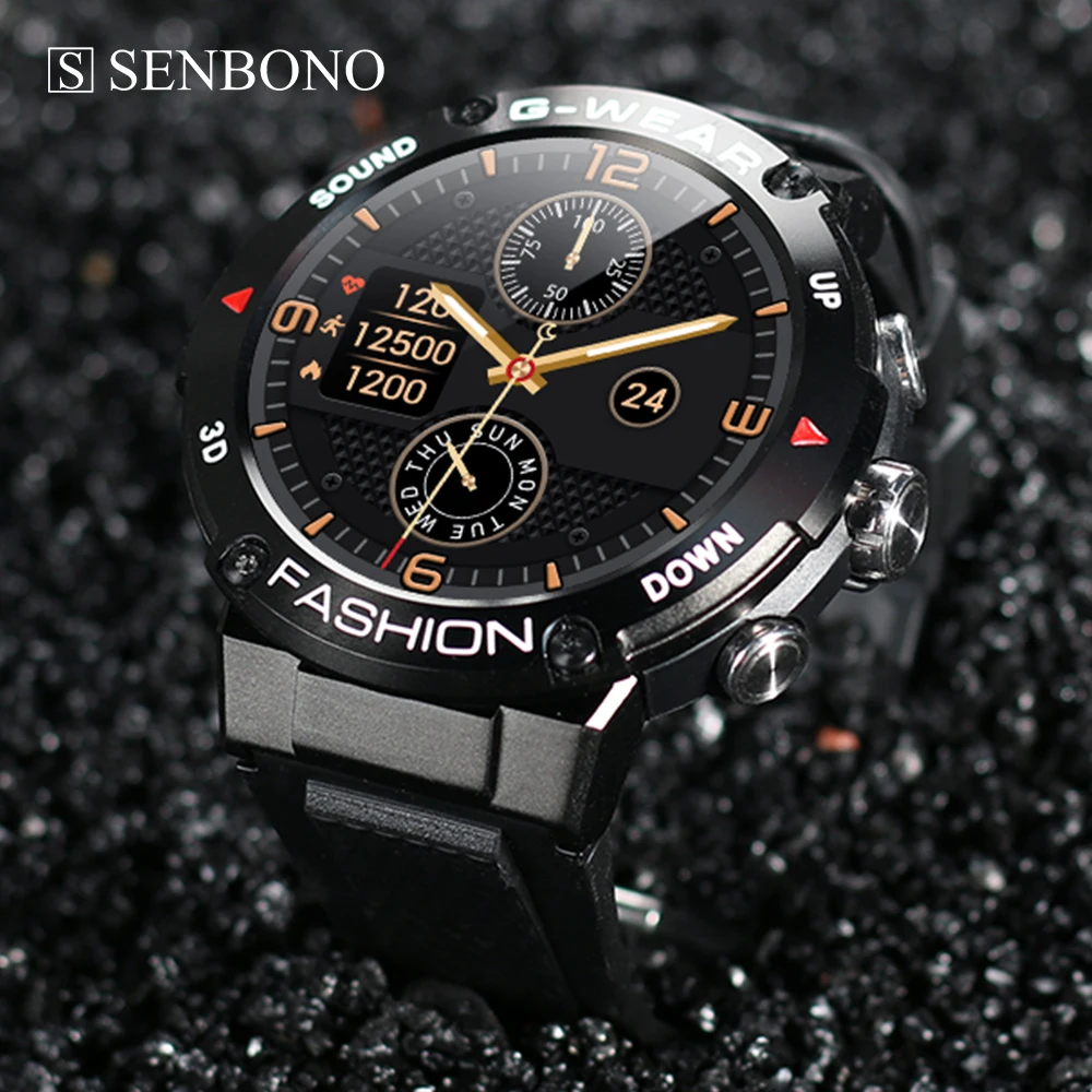 SENBONO New Hot Selling Men Smart Watch Answer Dials Call 1.32inch 360*360 HD Screen Sports Smartwatch Men for IOS Dropshipping, Black, silver, blue
SENBONO New Hot Selling Men Smart Watch Answer Dials Call 1.32inch 360*360 HD Screen Sports Smartwatch Men for IOS Dropshipping, Black, silver, blue