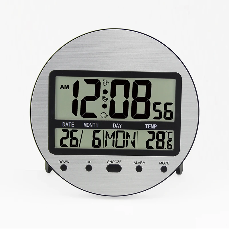 H169 Amazon Hot Selling circular LCD Digital Wall Clock digital alarm clock desktop large digit display
H169 Amazon Hot Selling circular LCD Digital Wall Clock digital alarm clock desktop large digit display