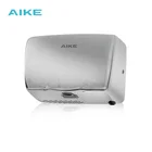AIKE AK2803A Wholesale Automatic Stainless Steel Sensor Infrared Small Body High Speed UV Hand Dryer for Toilet