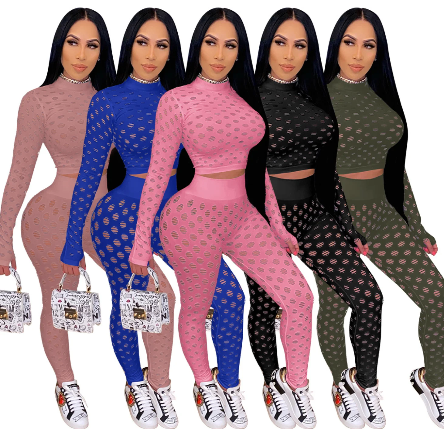 2022 Sexy Club Wear 2 Piece Outfit For Women Long Sleeve Crop Tops Pants Set cut out see through two piece pants set women
2022 Sexy Club Wear 2 Piece Outfit For Women Long Sleeve Crop Tops Pants Set cut out see through two piece pants set women