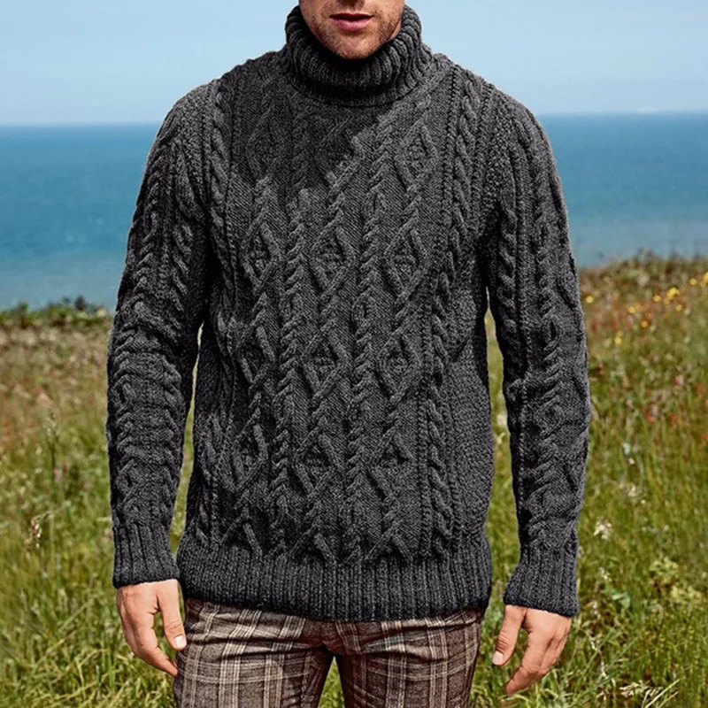 Menwear casual loose turtle neck knitted sweater, Different colors and support to customized
Menwear casual loose turtle neck knitted sweater, Different colors and support to customized