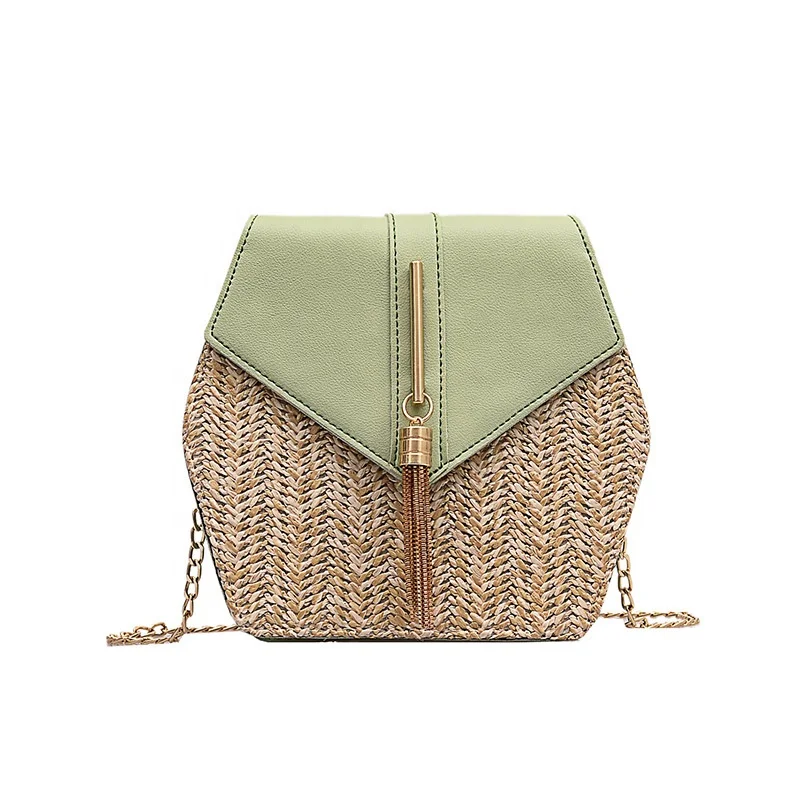 2020 Fashion Vacation Tassel Crossbody Chain Straw Beach Bag Summer For Women Summer Wholesale, Brown,green,white,black 
2020 Fashion Vacation Tassel Crossbody Chain Straw Beach Bag Summer For Women Summer Wholesale, Brown,green,white,black