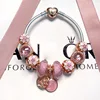 Bracelet DIY Glass Beads 925 Sterling Silver Sansei III Shili Peach Blossom Girls Beads Suitable for Wholesale
