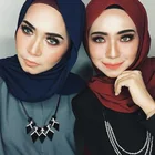 Long Muslim Scarf Scarf Long Style Muslim Cotton Jersey Scarf Solid Plain Jersey Hijab Wholesale