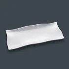 100% melamine ware white restaurant plates unbreakable plastic modern sushi food dishes
