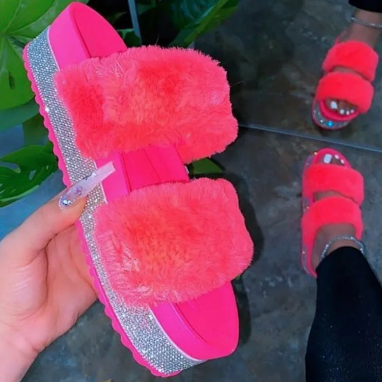 Fur Slippers Women Bling Slides Home Furry Flat Sandals Female Cute Fluffy House Shoes Woman Luxury 2021
Fur Slippers Women Bling Slides Home Furry Flat Sandals Female Cute Fluffy House Shoes Woman Luxury 2021
