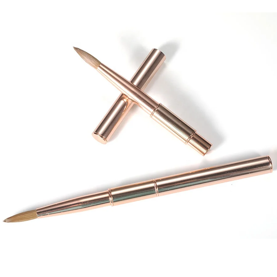 Aokitec rose gold rhinestone 3d crimped round head pure kolinsky acrylic brush nail
Aokitec rose gold rhinestone 3d crimped round head pure kolinsky acrylic brush nail
