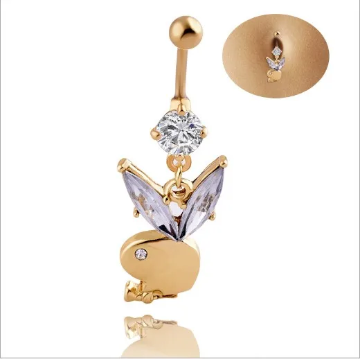 XUNBEI Gilded Zircon Belly Button Ring Body Piercing Jewelry Play boy Belly Button Ring, Colorful
XUNBEI Gilded Zircon Belly Button Ring Body Piercing Jewelry Play boy Belly Button Ring, Colorful