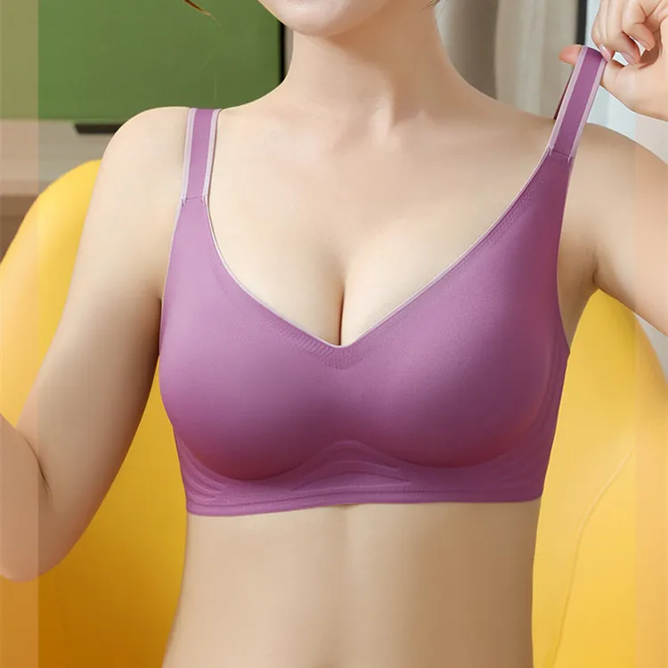 Latex underwear jelly strip gradual change without steel ring bra gathers the side milk sports one piece breathable underwear
Latex underwear jelly strip gradual change without steel ring bra gathers the side milk sports one piece breathable underwear