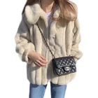 New design Custom Ladies Faux Fur Coat Women Winter Warm Faux Fur Mink Coat