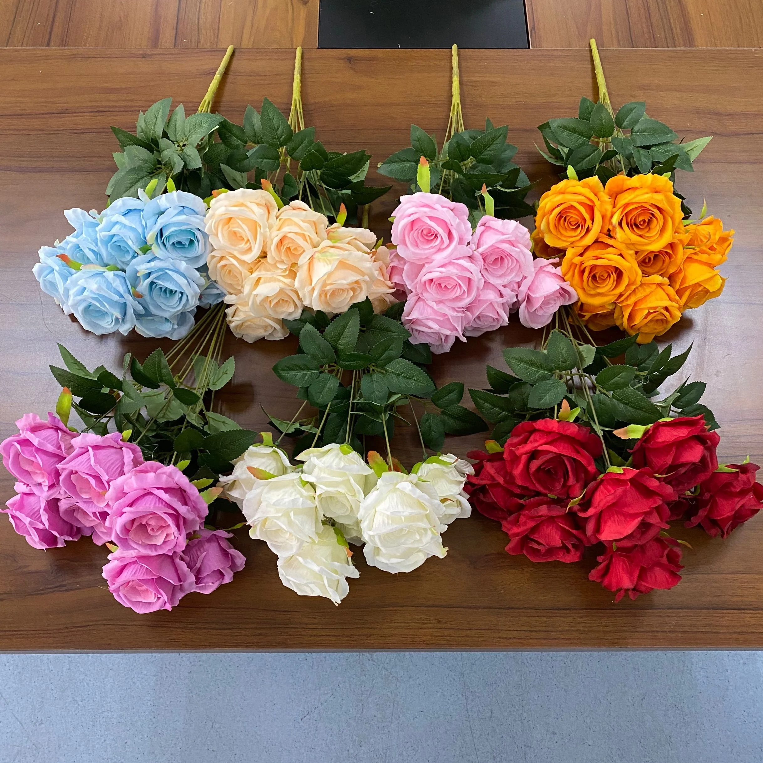 FC2102 Wedding Decoration Artificial Flower bouquet Artificial Rose Bunches For Sale, Green
FC2102 Wedding Decoration Artificial Flower bouquet Artificial Rose Bunches For Sale, Green