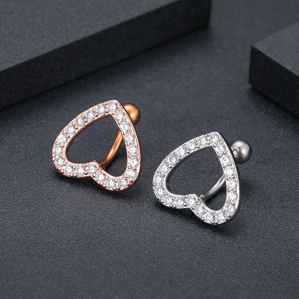 2021 Fashion Women Body Jewelry Zircon heart-shaped Custom Name Navel Ring Stainless Steel Belly Rings for Gift
2021 Fashion Women Body Jewelry Zircon heart-shaped Custom Name Navel Ring Stainless Steel Belly Rings for Gift