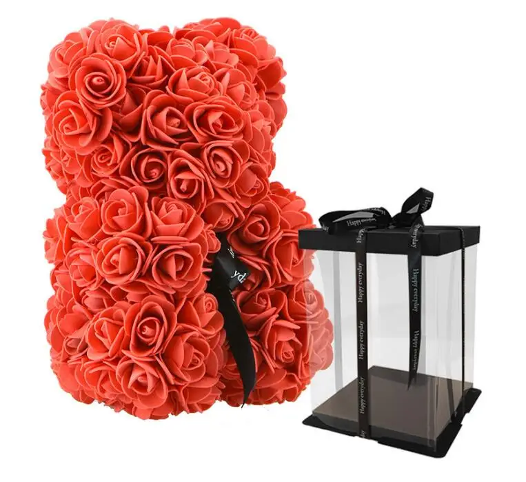 forever flower teddy bear